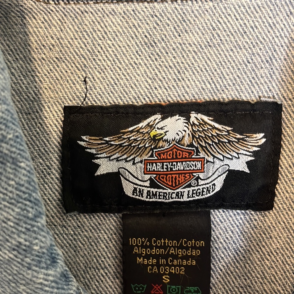Harley Davidson Motorcycle Beige Patch Vintage Je… - image 3